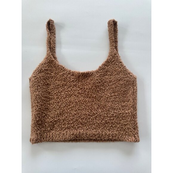 Skims Women's Cozy Knit Tank in Tan S/M - Picture 1 of 7